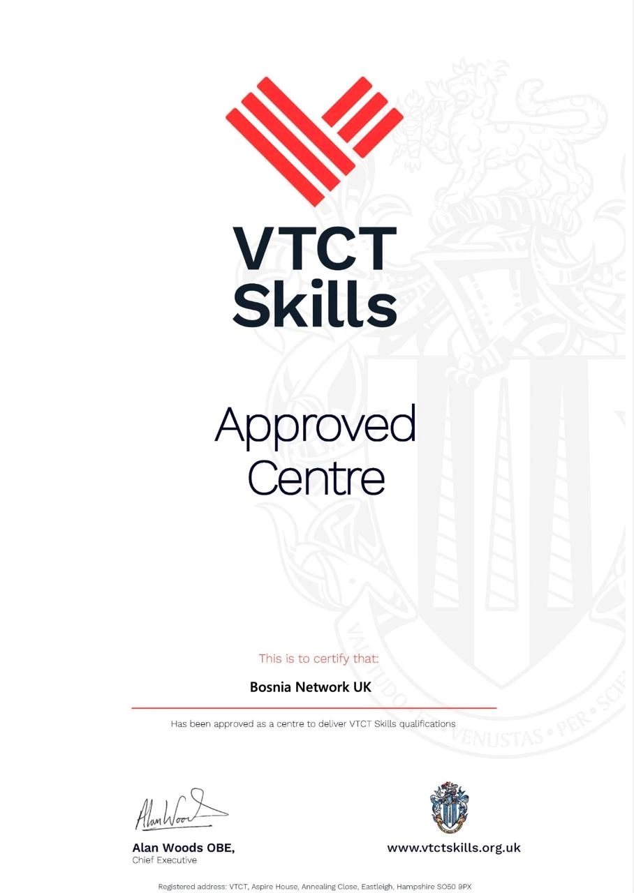 VTCT skills Aproved centre certificate   copy
